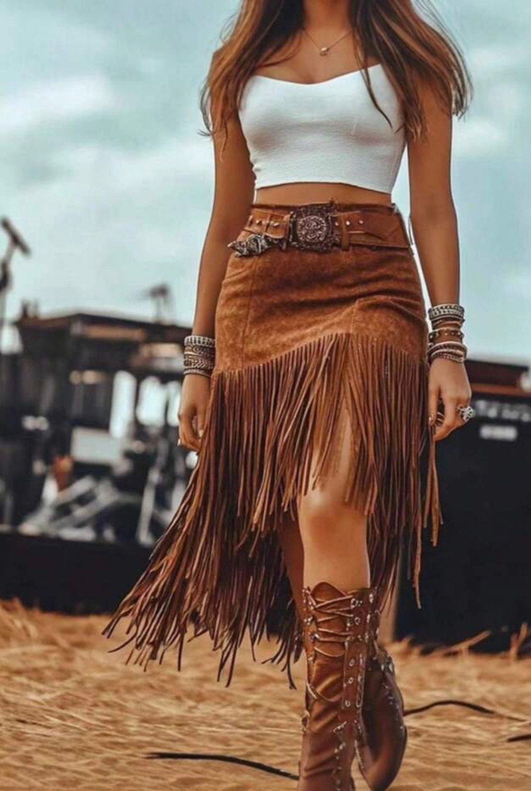 Women High Waist Fringe Midi Skirt Western Style Casual Bottoms

#LTKSaleAlert #LTKdayinmylife #LTKFestival