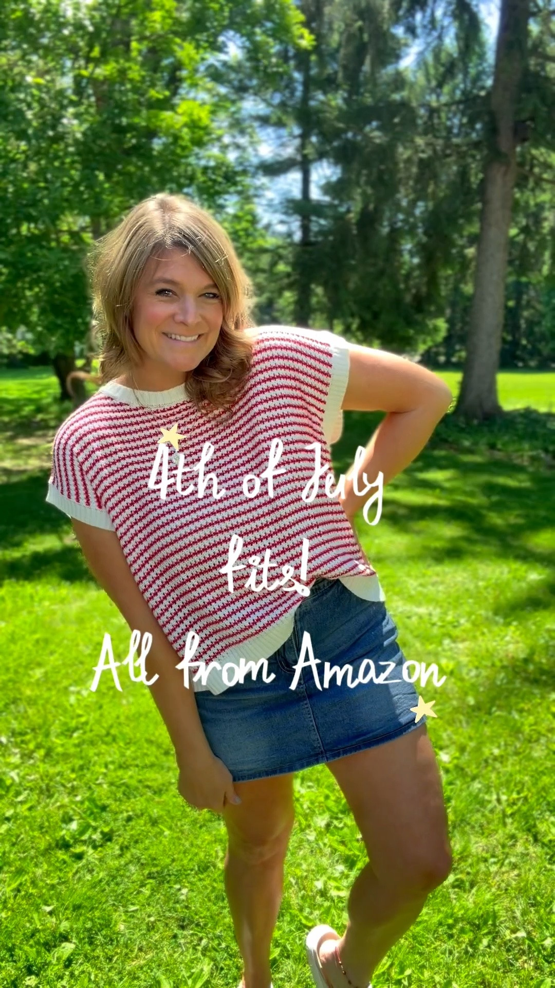 Red, white, and cute 🇺🇸✨ Sharing some of my favorite Fourth of July outfit inspiration that perfectly blends comfort and style. Whether you’re headed to a BBQ, parade, fireworks, or just celebrating with family and friends, these looks are easy to wear and even easier to love. ❤️🤍💙 Which outfit is your favorite #LTKStyle #FourthOfJulyStyle #SummerOutfits #MomStyle #CasualChic #LTKFinds #July4thOutfits #SummerFashion

#LTKMidsize #LTKTall #LTKOver40