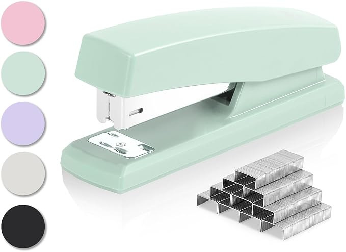 Deli Stapler, Desktop Staplers with 640 Staples, Office Stapler, 25 Sheet Capacity, Green | Amazon (US)