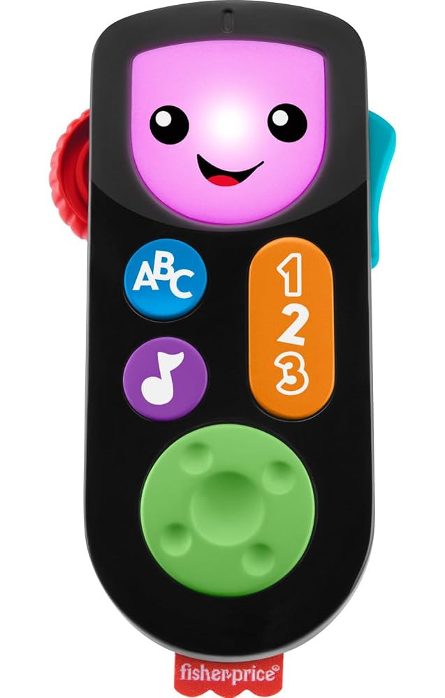 Fisher-Price Laugh & Learn Stream & Learn Remote, Electronic Pretend TV Remote Toy with Lights an... | Amazon (US)