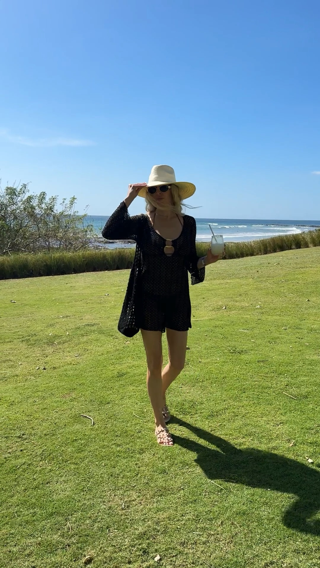 The perfect little beach fit. 
wearing size S bikini & cover up. 