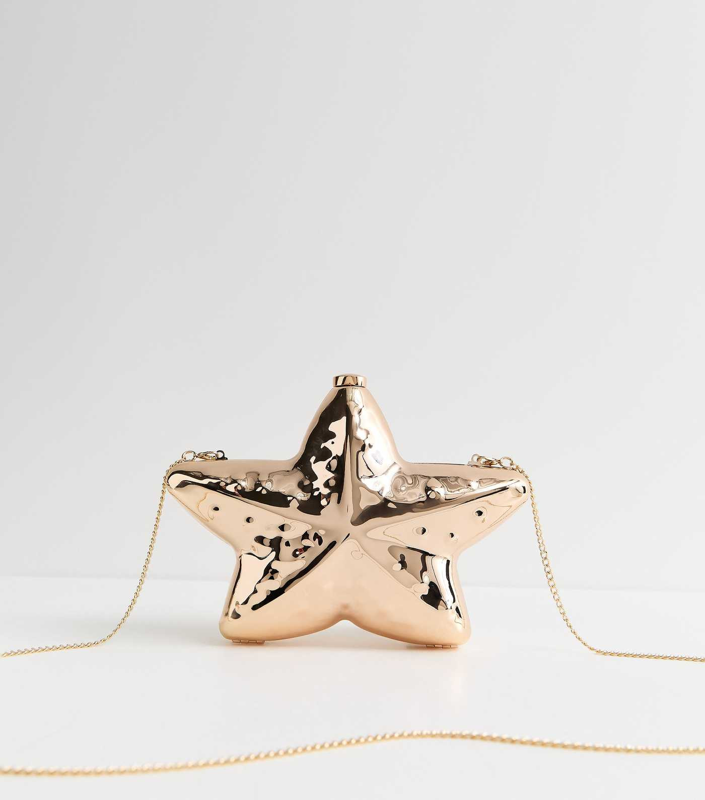 Gold Tone Starfish Box Clutch | New Look | New Look (UK)
