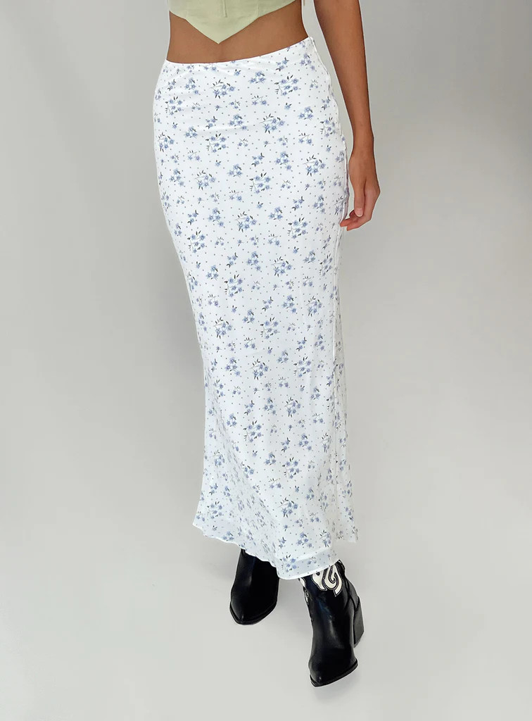 Hera Maxi Skirt White | Princess Polly US