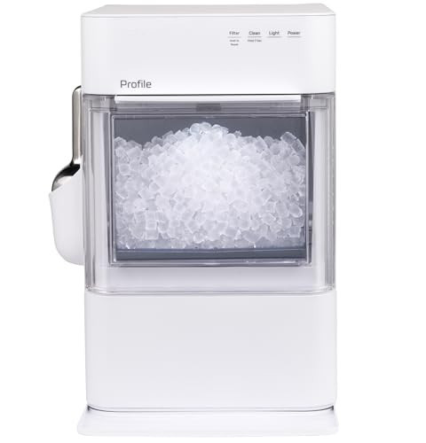 GE Profile Opal 2.0 Ultra Nugget Ice Maker with Scale Inhibiting Filter, Scoop Included, 38 lbs in 24 Hours, Pellet Ice Machine with WiFi & Smart Connected, Stone White | Amazon (US)