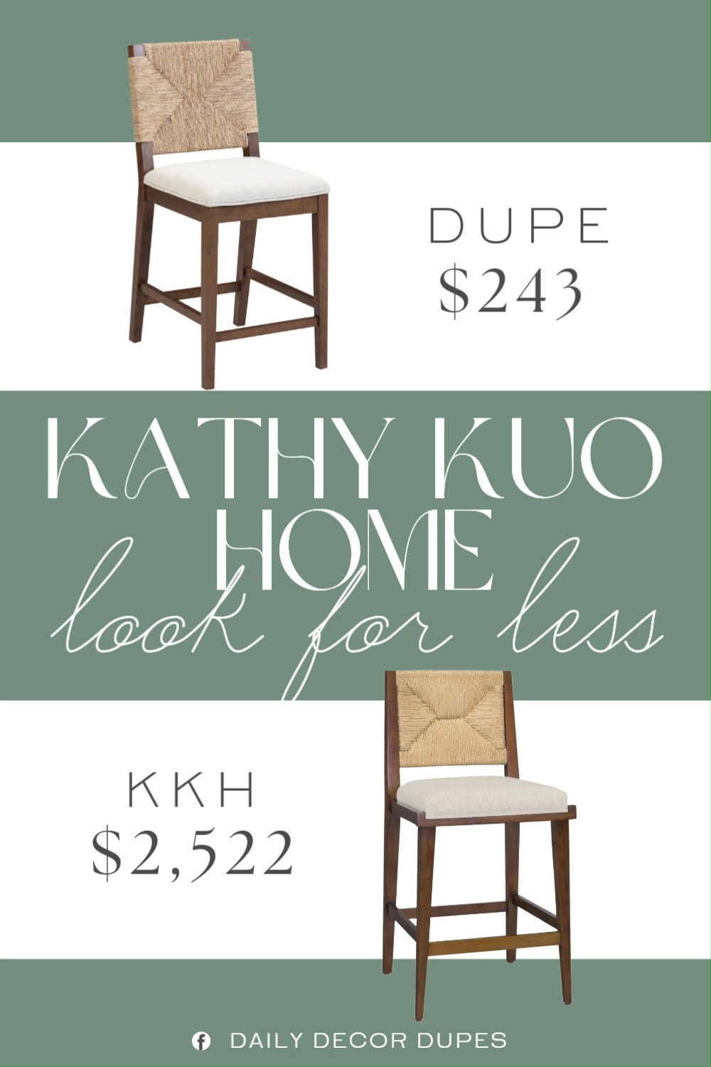 Inspired by Kathy Kuo Home Upholstered Counter Stool. Coastal Modern Counter Stool. Transitional Kitchen Stool. Handwoven Texture Stool. Kitchen Island Seating. Upholstered + Woven Mix Stool. Bouclé Upholstered Stool. 

Home more affordable option find copy cat similar look for less budget friendly affordable cheap cheaper beautiful pretty. Clearance sale coupon code discount code promo code luxury lookalike look a like Inspo inspiration inspired by idea ideas Love like these? I share multiple every day in my FB group.
#kathykuohomeinspired #countertstool #kitchenstool #kitcheislandseating #wovenstool #coastalstyle #kitcheninspo #furniturefinds 

 #LTKHome