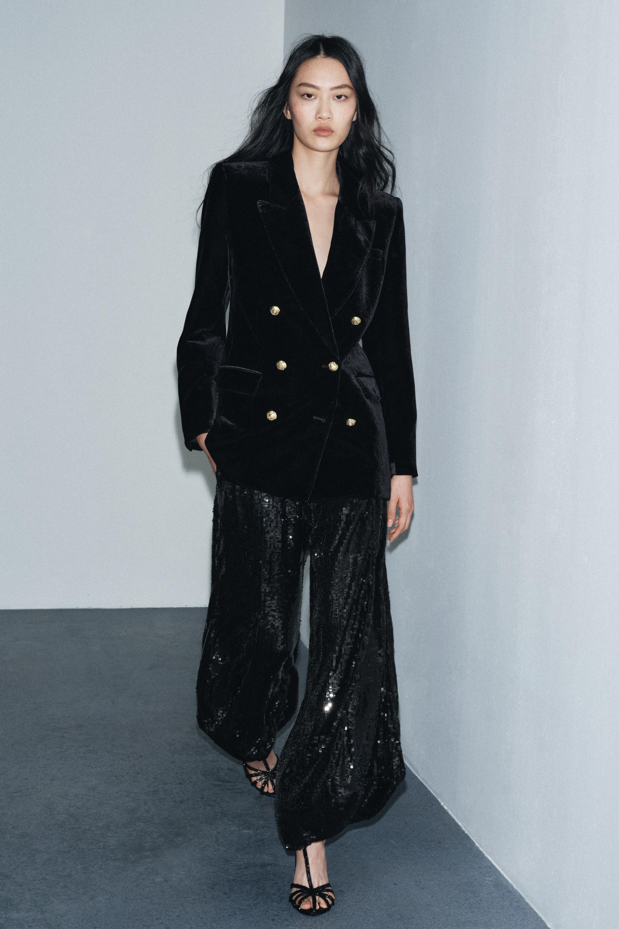 ZW COLLECTION LIMITED EDITION SEQUIN TROUSERS | Zara UK