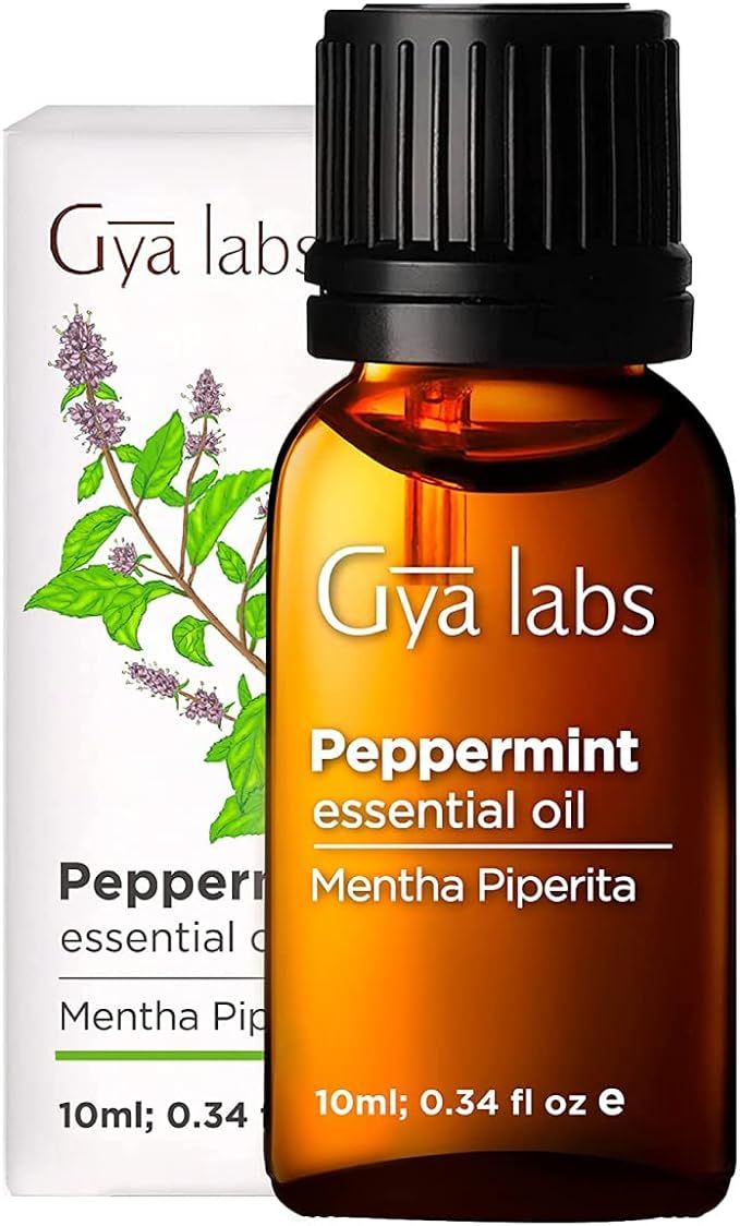 Gya Labs Pure Peppermint Oil for Hair Growth (10ml) - 100% Therapeutic Mint Essential Oils - Prem... | Amazon (US)