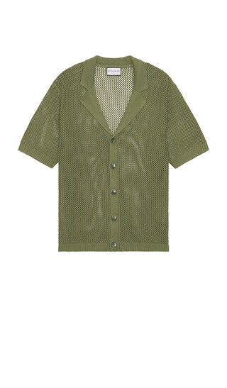 Runaway The Label Casper Knit Shirt in Green. - size M | Revolve Clothing (Global)