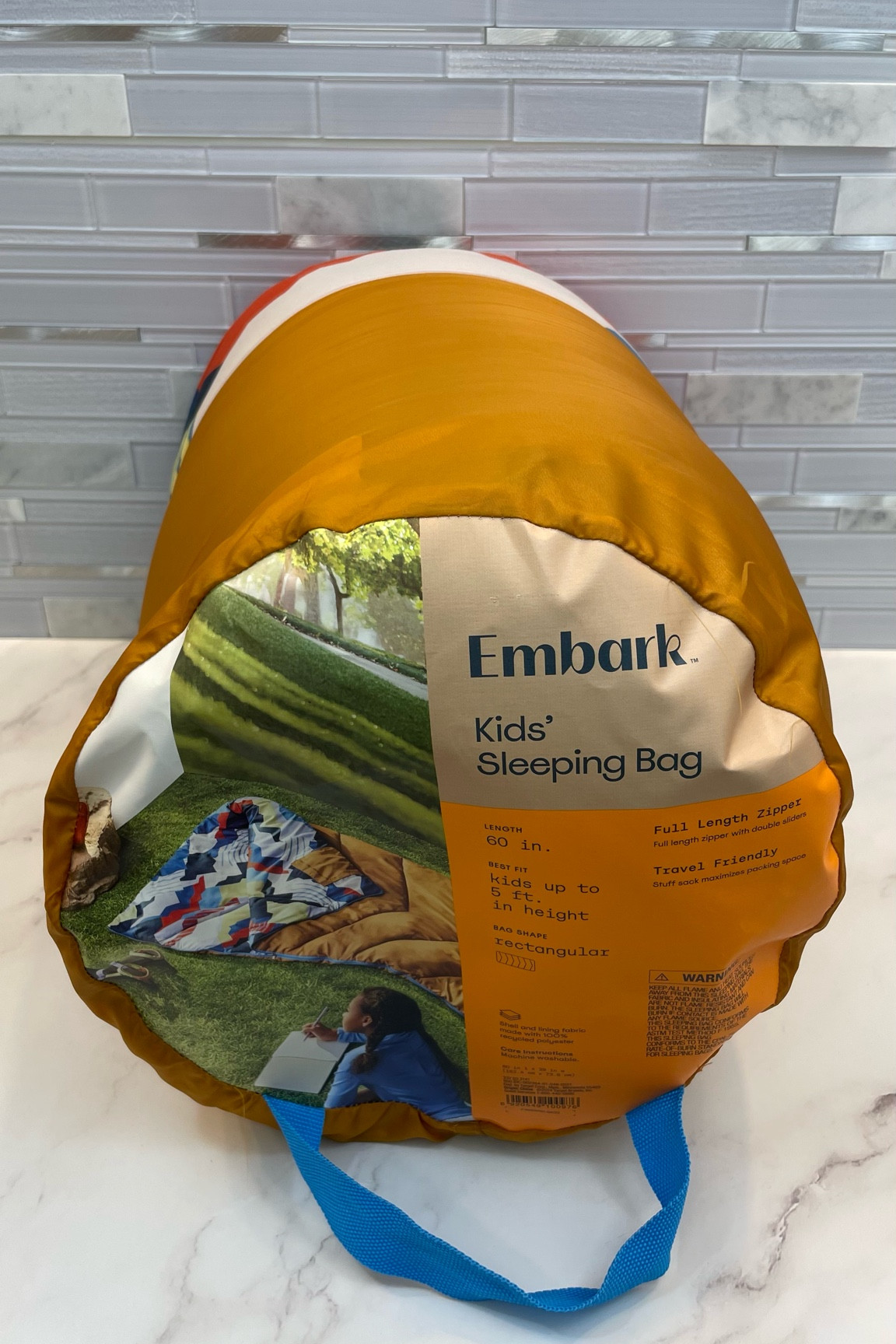 Kids sleeping bag multicolored camping summer bright colors two sided zipper up to 5 feet 50 degree

#LTKFamily #LTKKids #LTKFindsUnder50