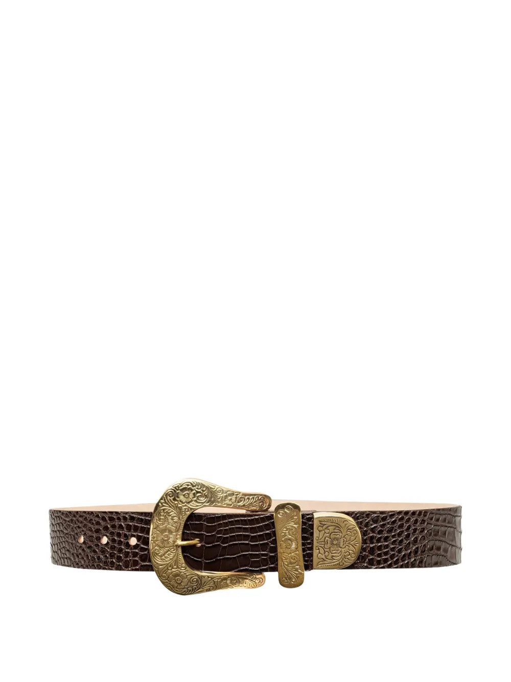 L'Agence Ximena Leather Belt | Brown | FARFETCH IL | Farfetch Global