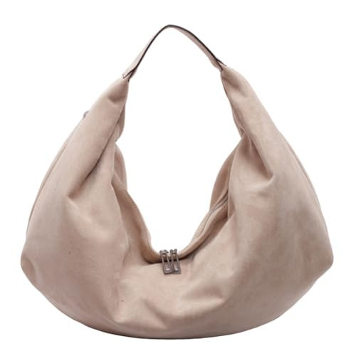 YFGBCX Suede Bags for Women Vintage Hobo Brown Purse Dumpling-Shaped Crossbody Bag Suede Tote Bag | Amazon (US)