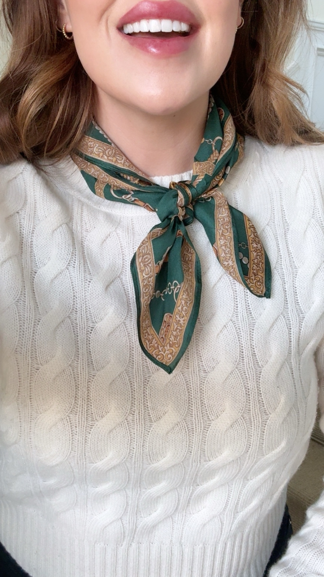 I’ll tie a silk scarf anywhere… round my neck, on a bag, as a belt, on my luggage, etc! These budget ones from Amazon are so good. 

#LTKootd #LTKSaleAlert