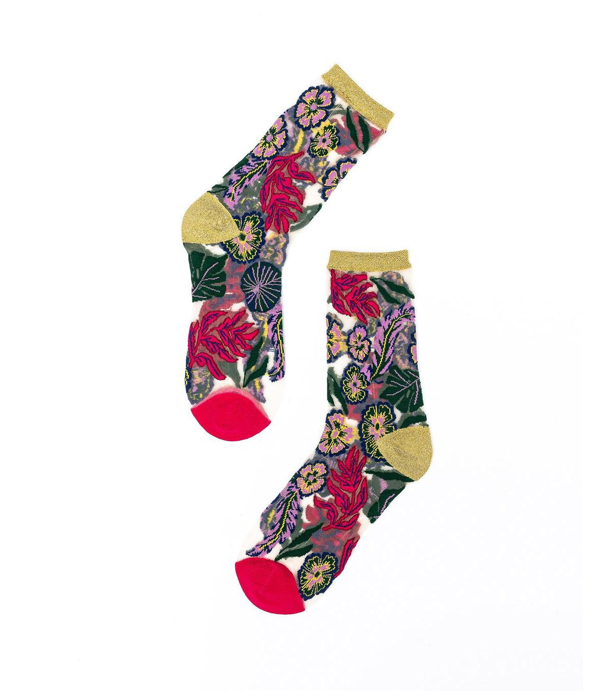 Sock Candy Women's Festive Floral Sheer Sock - Floral | Macy's