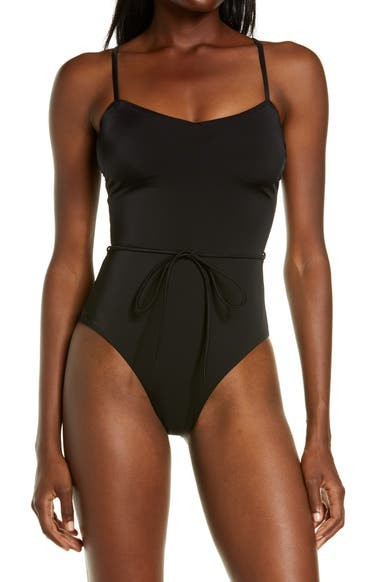 Easy Retro Leopard Print One-Piece Swimsuit | Nordstrom