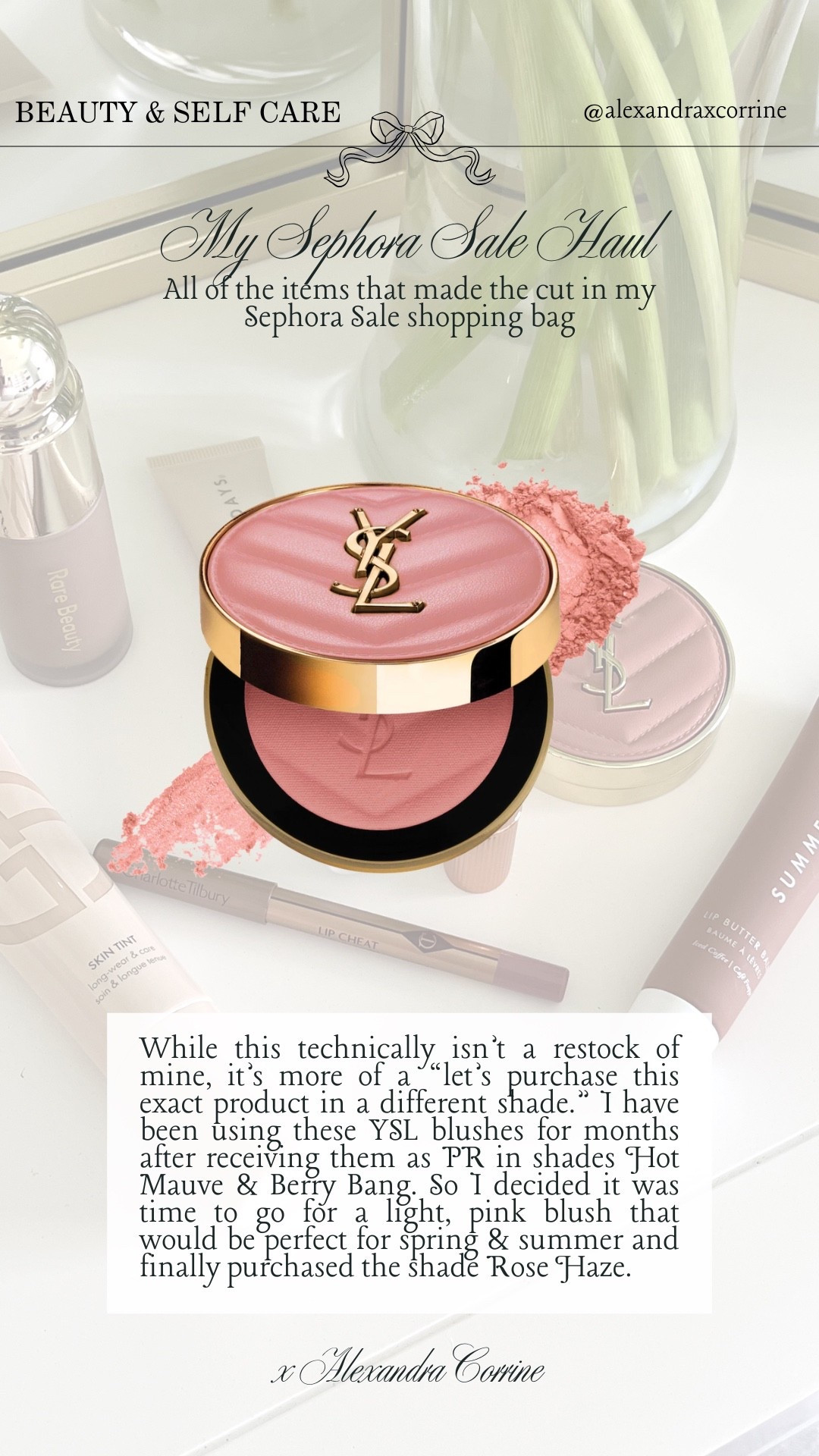 My Sephora sale haul 💳 all of the items that actually made the cut in my Sephora sale shopping bag 

Sephora sale, beauty, makeup, skincare, self care, haul, beauty haul, blush, YSL makeup, powder blush 

#LTKBeauty #LTKSaleAlert