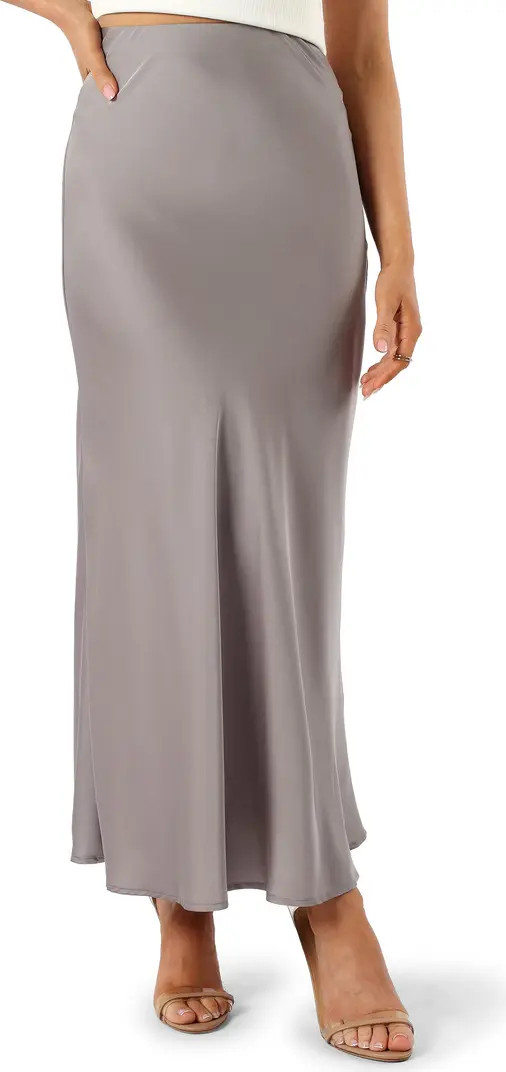 Petal & Pup Nellie Satin Midi Skirt | Nordstrom | Nordstrom