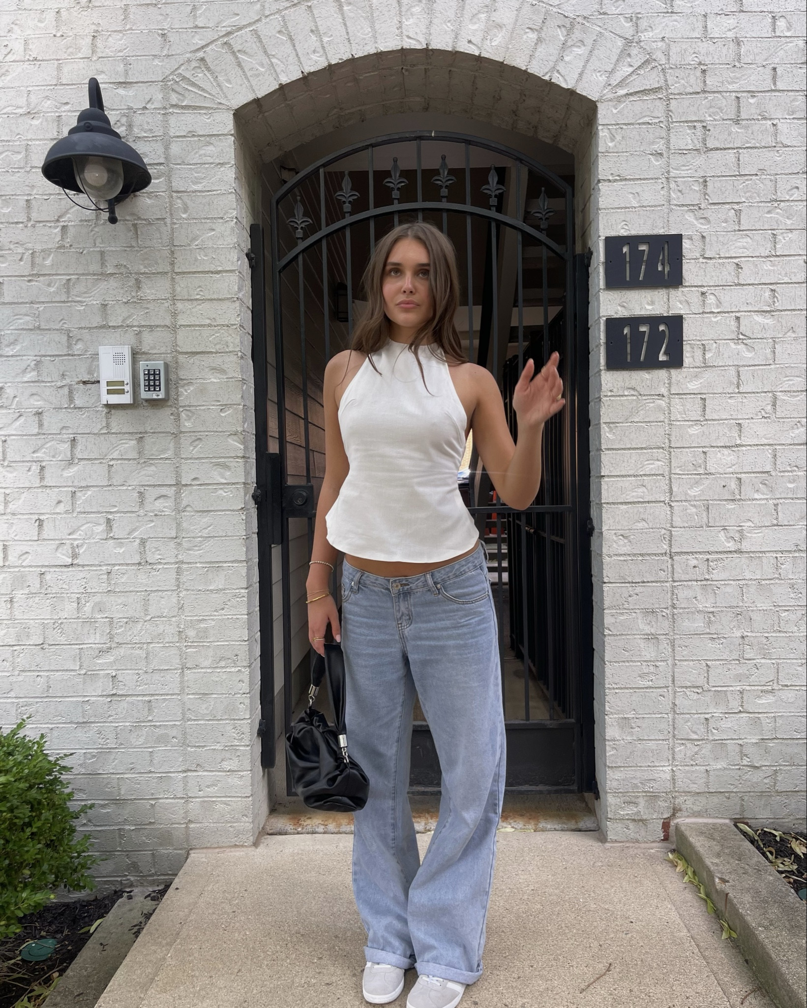 baggy jeans, low rise, open back, summer outfit, neutral style, gazelle adidas

#LTKFindsUnder100 #LTKStyleTip #LTKSeasonal