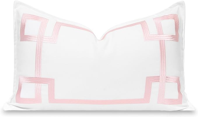 Hofdeco Premium Coastal Patio Indoor Outdoor Lumbar Pillow Cover Only, 12"x20" Water Repellent fo... | Amazon (US)