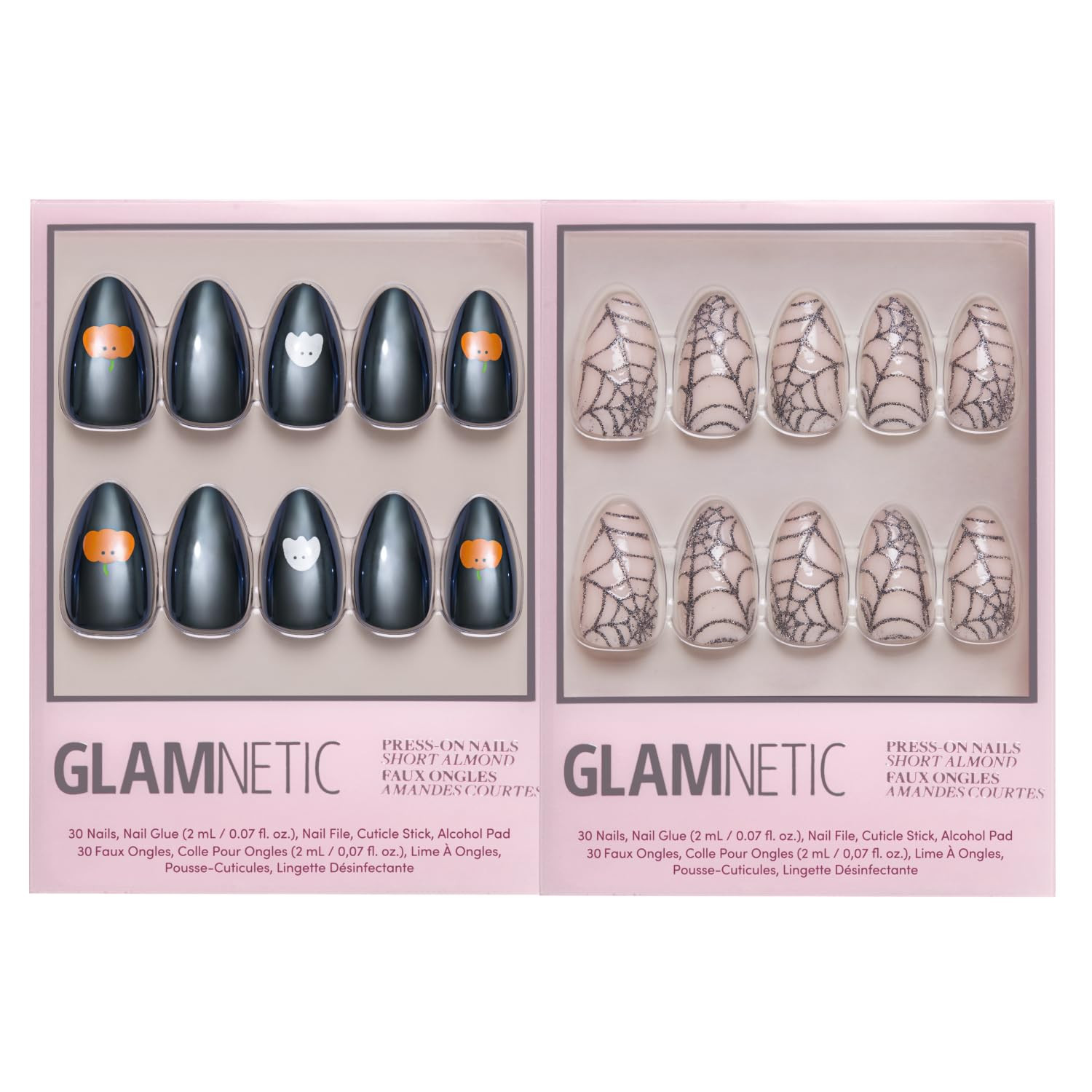 Glamnetic Press-On Nails Bundle - Tricks & Treats & Lady Web | Halloween Fake Nails | Amazon (US)