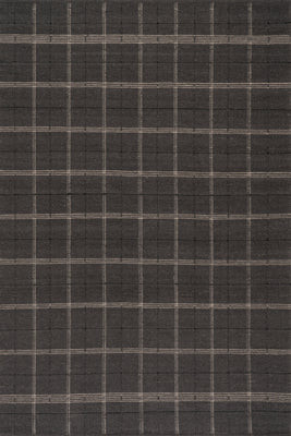 Black Downing Plaid Wool by Nate Berkus 3' x 5' rug | Rugs USA