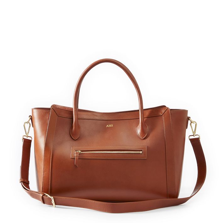 Zoe Leather Work Tote | Mark and Graham