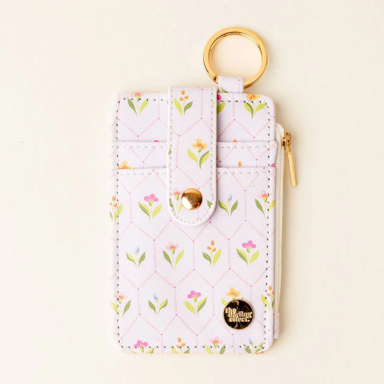 Pink Floral Keychain Wallet | Emmacate Boutique