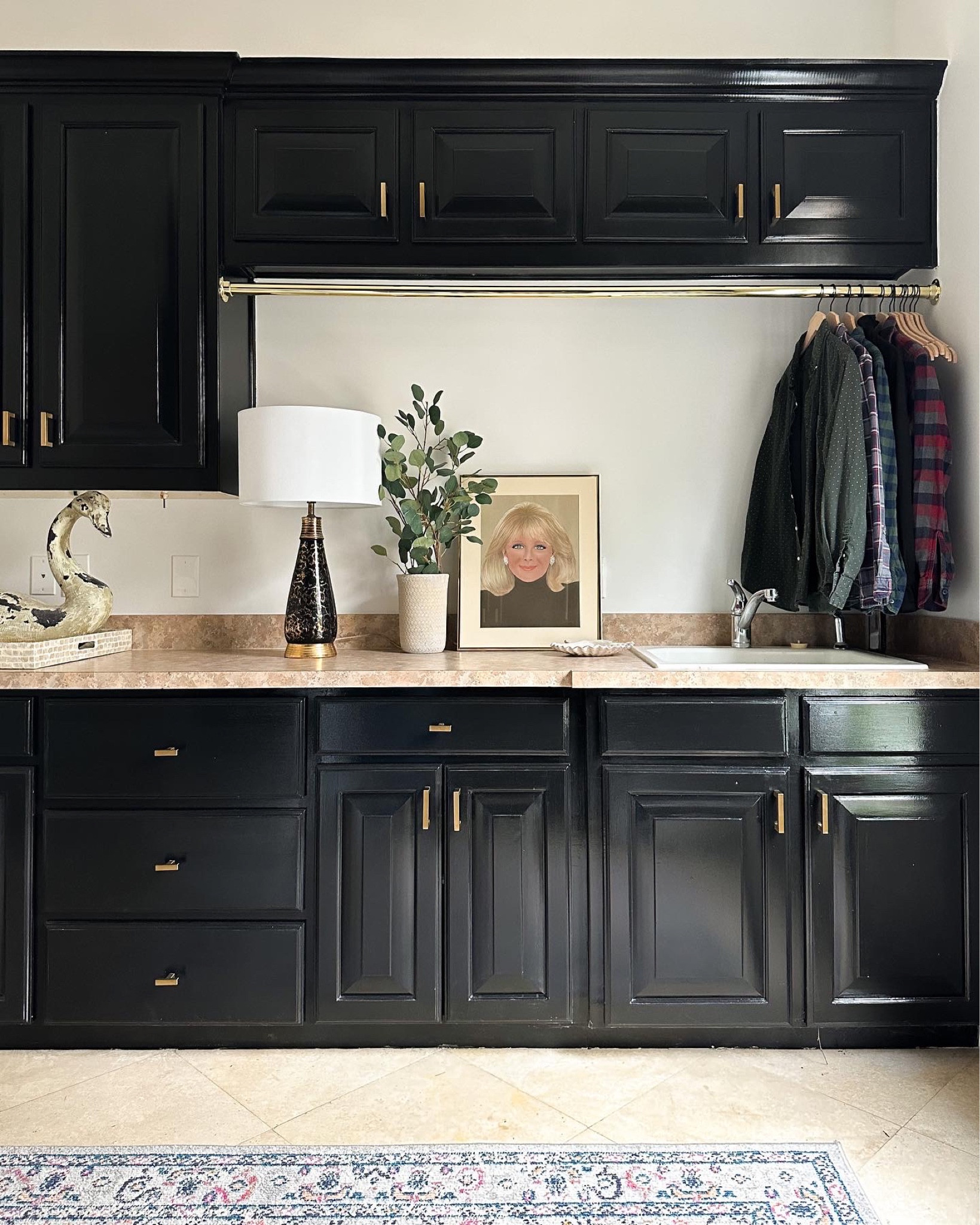 New laundry room using new and thrifts treasures ✨

#LTKhome