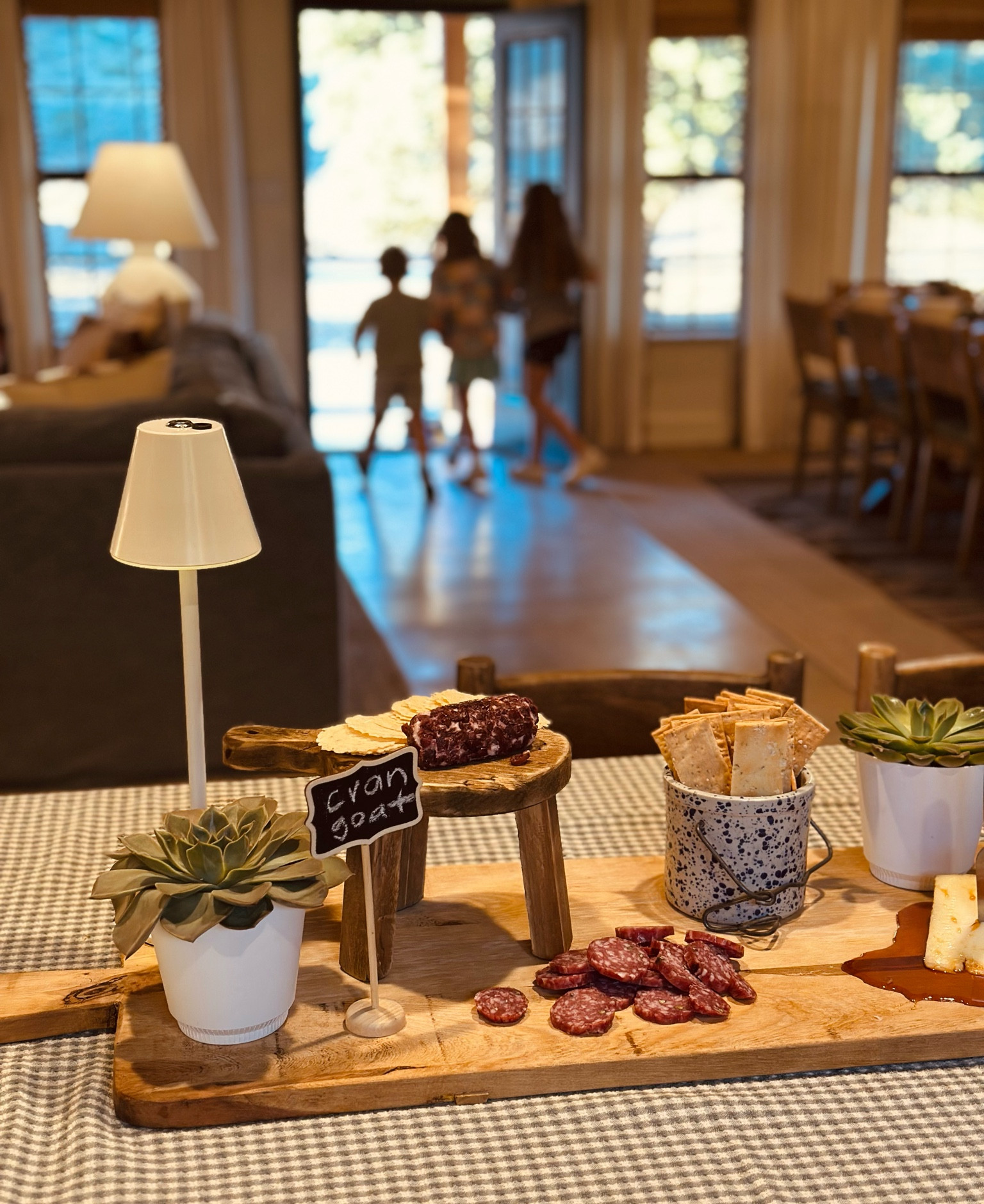 I love to have food and drinks ready when my guests arrive so I threw together this super simple cheese tray. The kids ran out to the cars to greet everyone 😍

#LTKHoliday #LTKHome #LTKParties