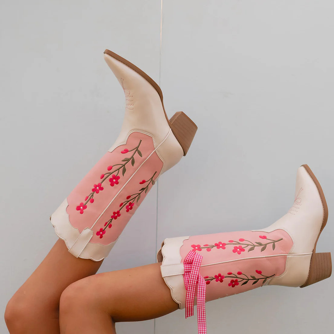 Women's Summer Cowgirl Boots - Lolo Webb Collab BABY PINK / Women's 6 | Wild + Rae