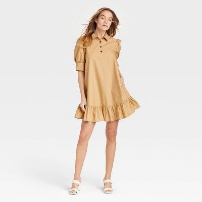 Women's Puff Elbow Sleeve Dress - Who What Wear™ | Target