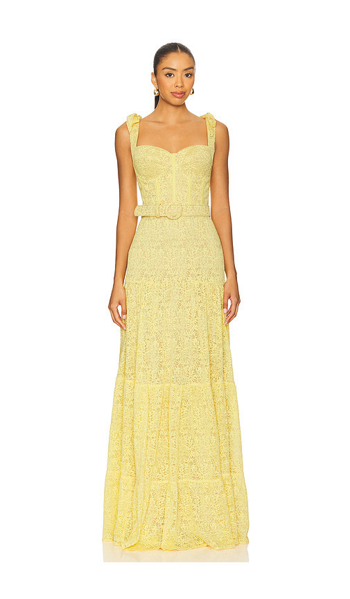 Nadine Merabi Miranda Dress in Lemon. Taglia 6/SM. Also in 4/S. | Revolve Clothing (Global)