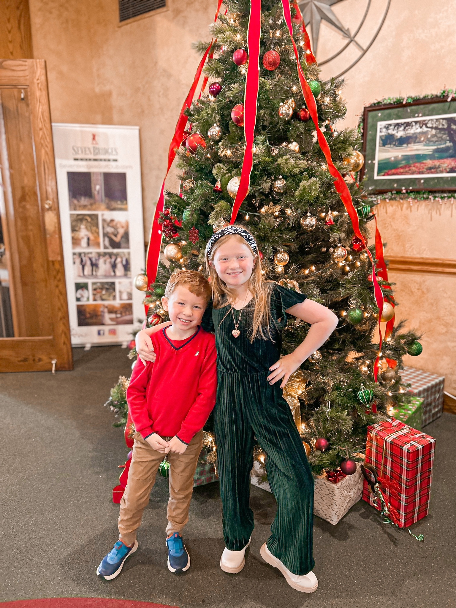 Cole’s outfit is mostly older or
Hand-me-downs but Aria’s cute jumpsuit and boots are new!

#LTKkids