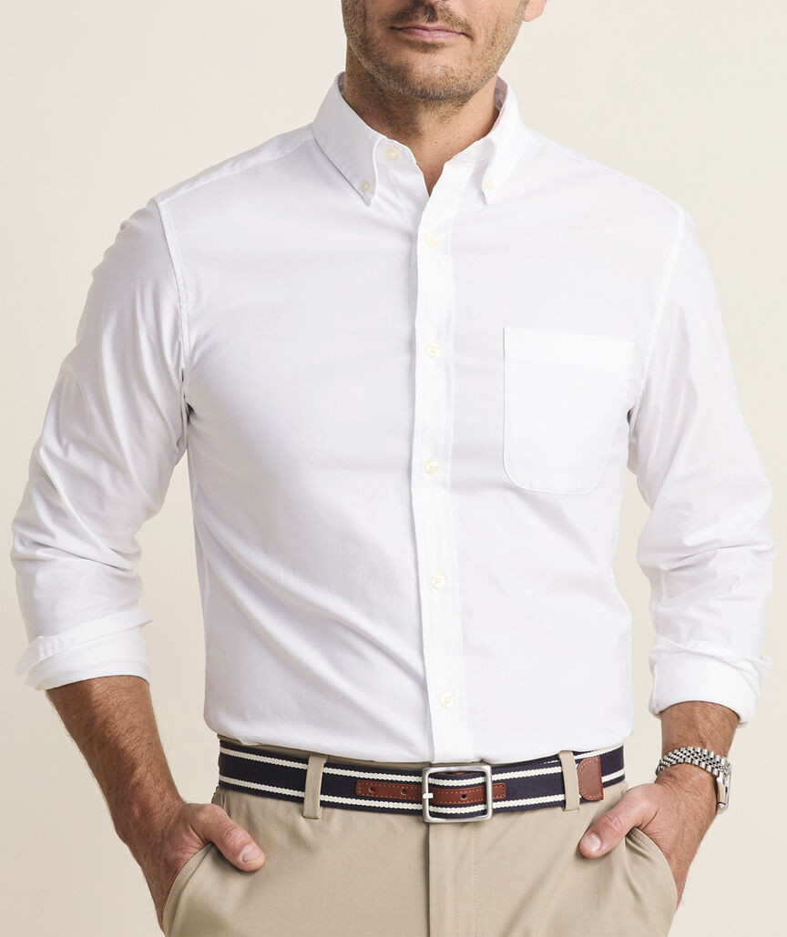 On-The-Go brrrº Solid Shirt | vineyard vines