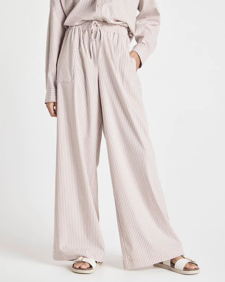 Splendid x @Cellajaneblog Poplin Wide Leg Pant | Splendid