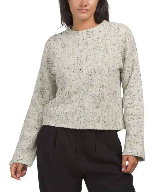 Merino Wool Blend Dolman Crew Neck Sweater | TJ Maxx