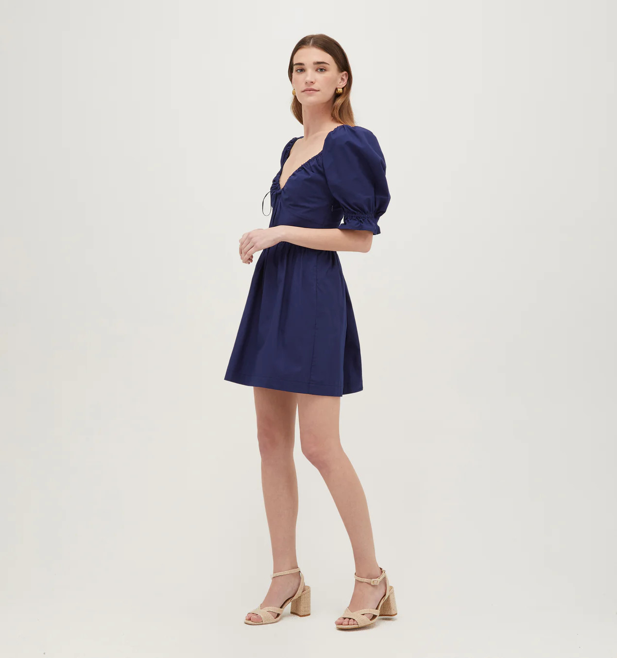 The Ophelia Mini Dress - Navy | Hill House Home