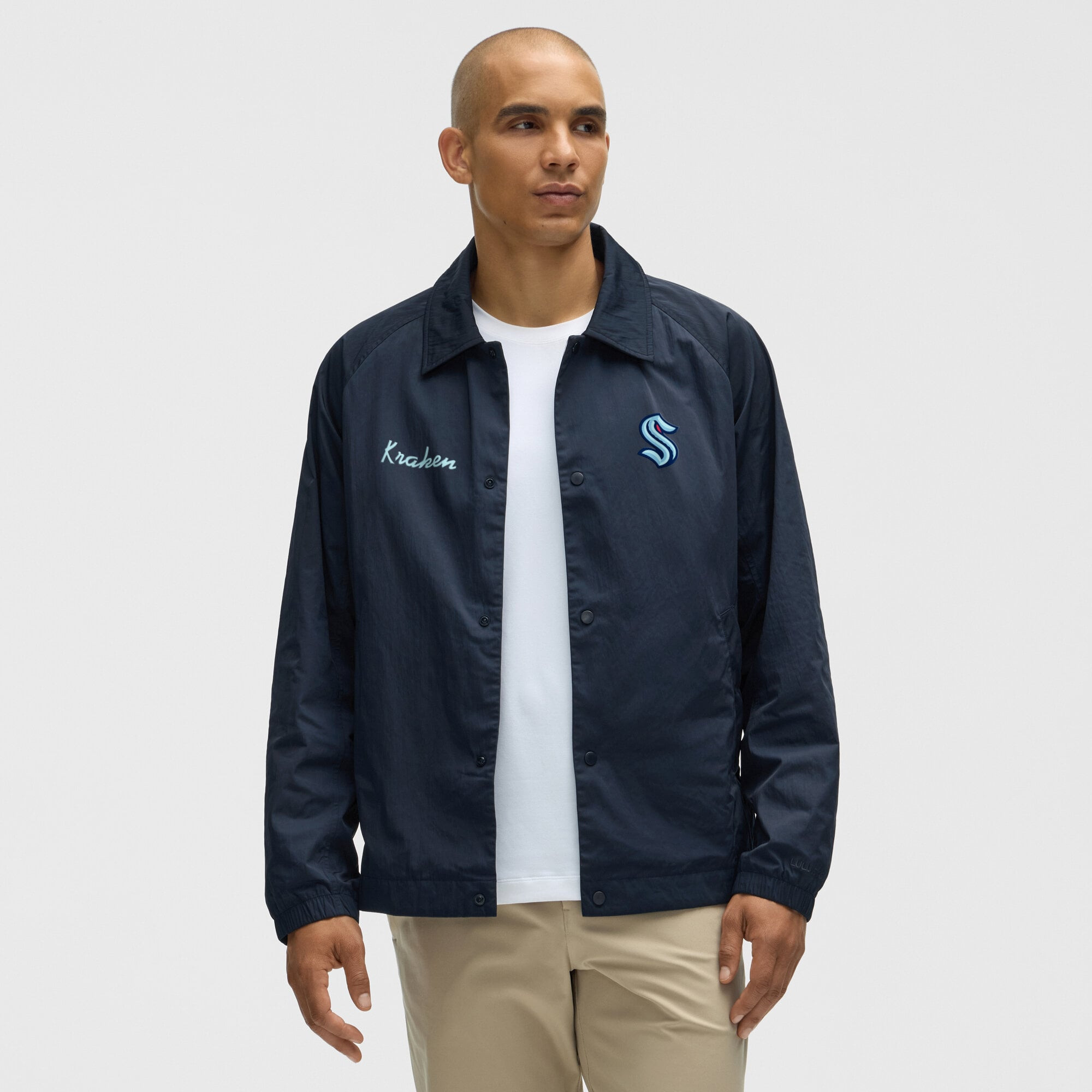 Seattle Kraken lululemon Coaches Full-Button Jacket - True Navy | Fanatics