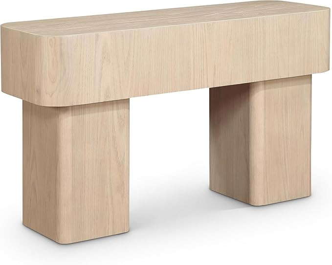Meridian Furniture 99039Natural-T Oakmont Collection Art Deco Console Table with Rich Natural Fin... | Amazon (US)