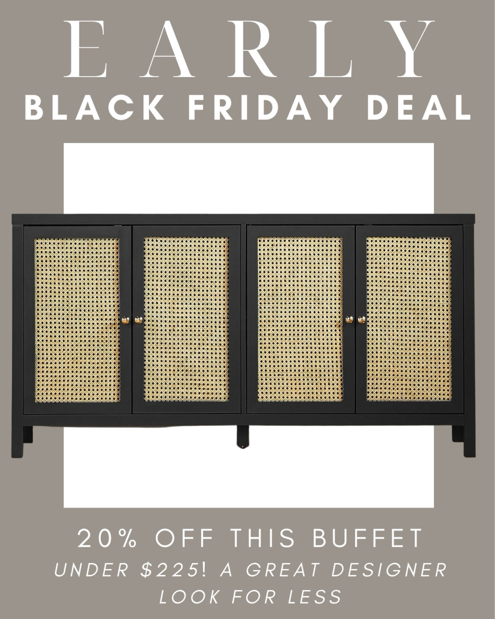 This best selling buffet is 20% off today making it under $225! A great designer look for less at an unbelievable price as a part of an early Black Friday deal! Shop it now!

Amazon deals, amazon Black Friday, Amazon must haves, cyber week, sideboard, console table, buffet, accent decor, wooden furniture, dining room, living room, china storage

#LTKCyberWeek #LTKhome #LTKsalealert
