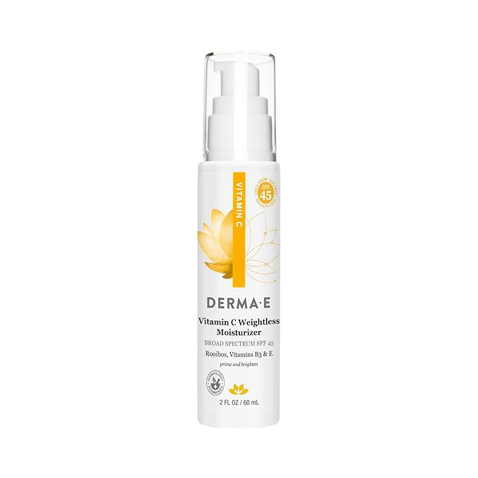 Derma E Vitamin C Weightless Moisturizer SPF 45 – Skin Brightening Face Cream with Mineral UVA/... | Amazon (US)
