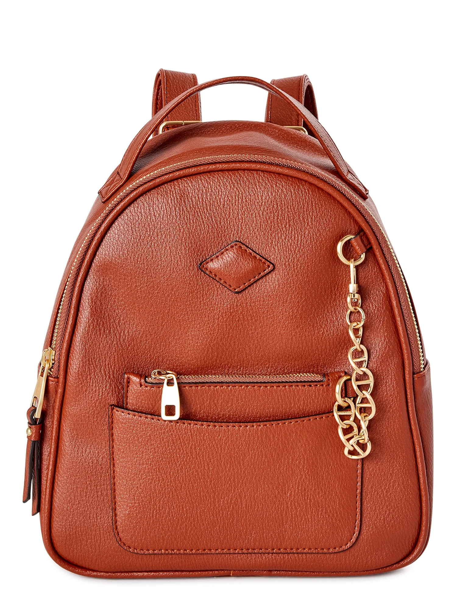 Time and Tru Women's Ruby Backpack, Cognac | Walmart (US)