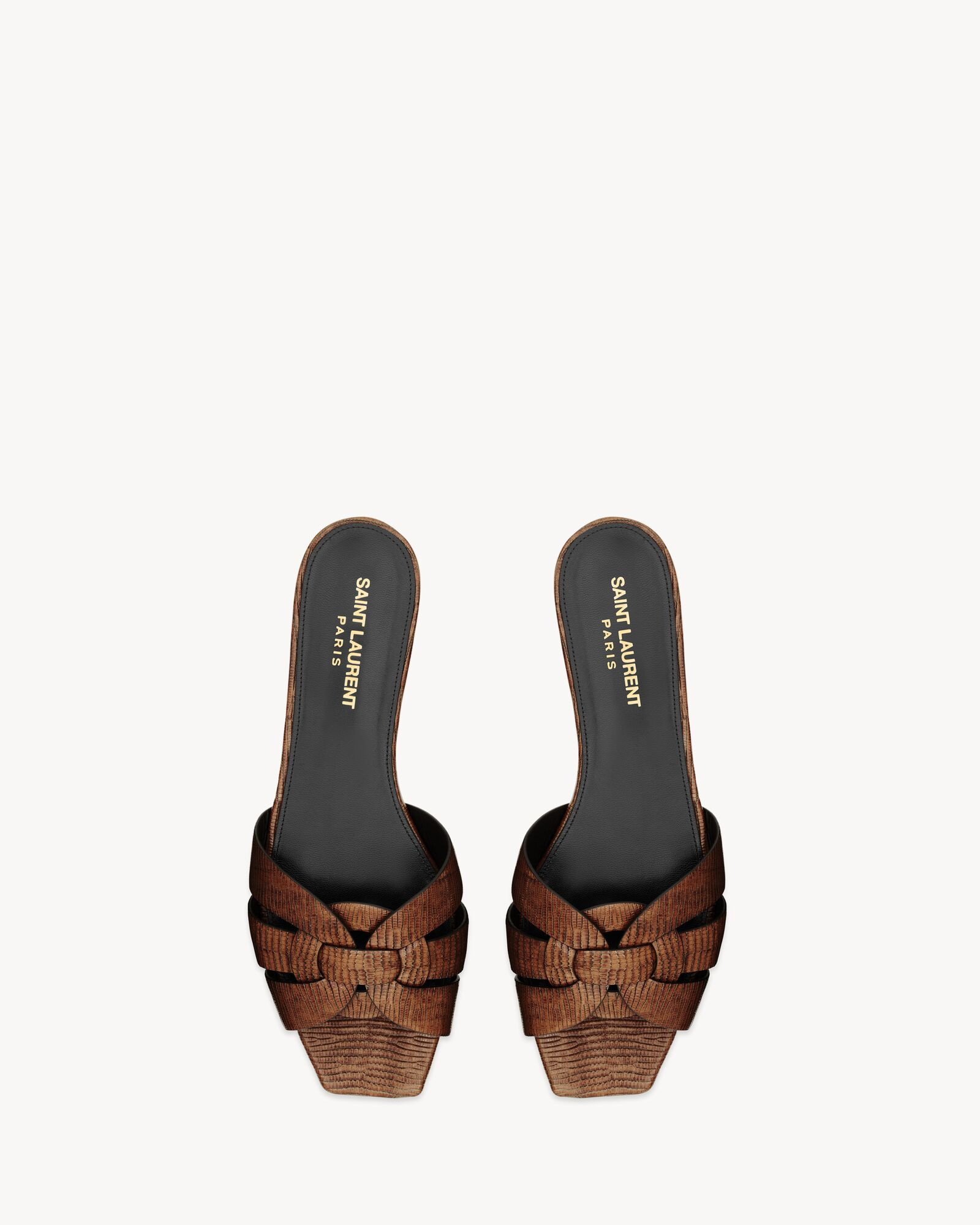 TRIBUTE mules in lizard-embossed leather | Saint Laurent Inc. (Global)