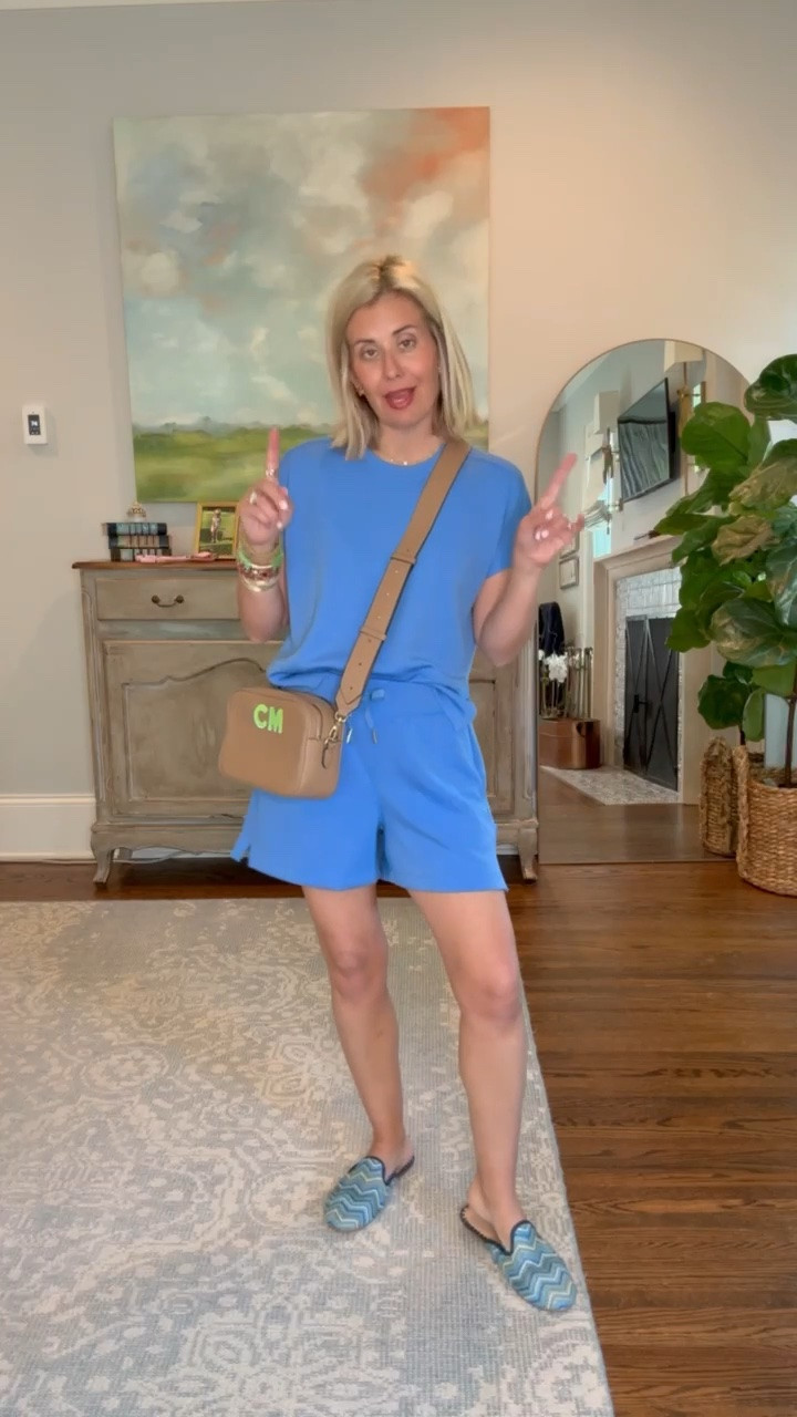 Perfect Spanx Air Essentials set for the win!! Love this monochromatic look with a fun shoe & accessories.  Top - xs Shorts - small Shoes - 8 *Use code Catherine20 at A+B

#LTKootd #LTKOver40 #LTKSeasonal