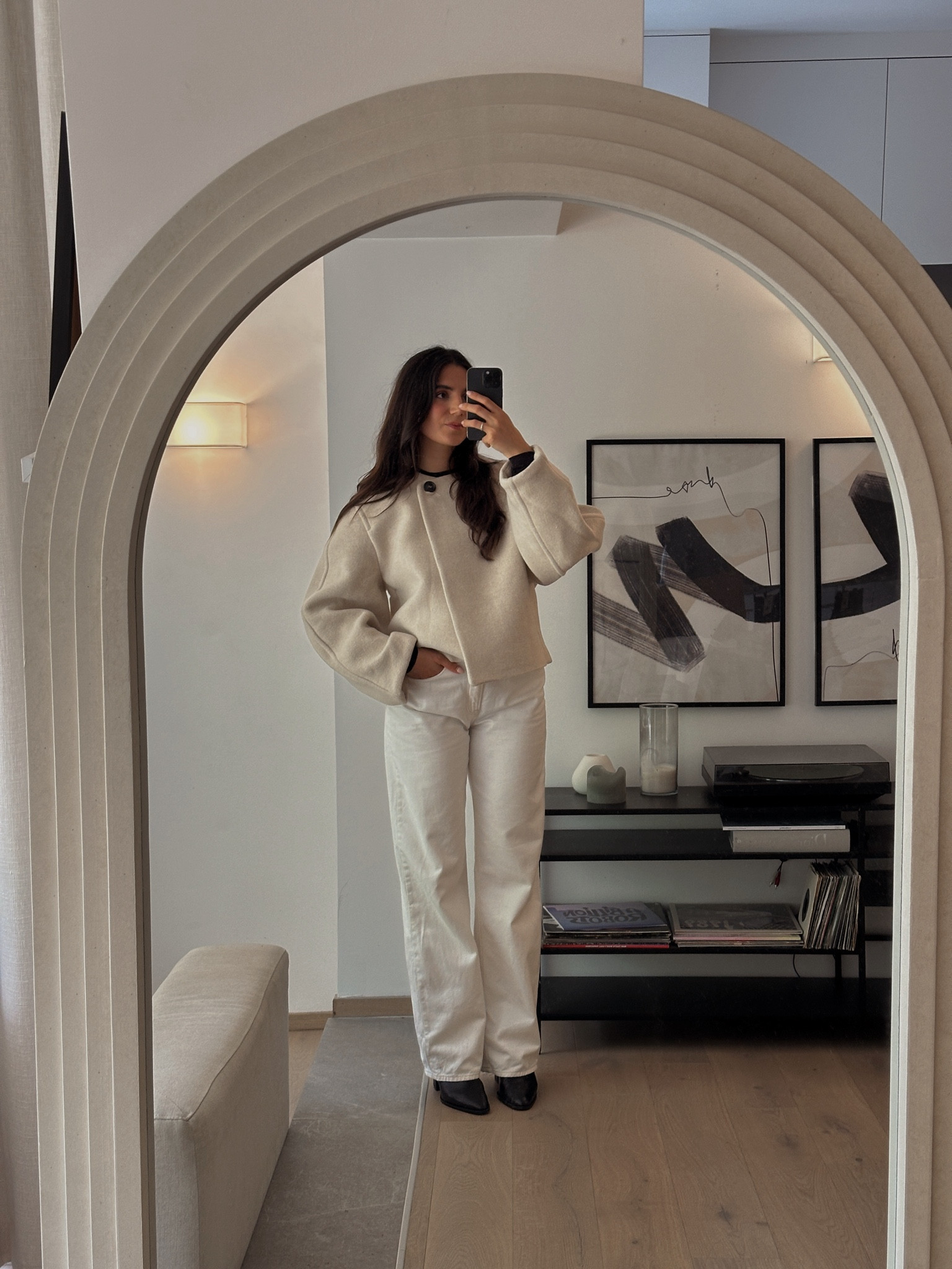 Obsessed with this jacket 

It comes in black as well and I wear a size medium 

#LTKuk #LTKeurope #LTKautumn