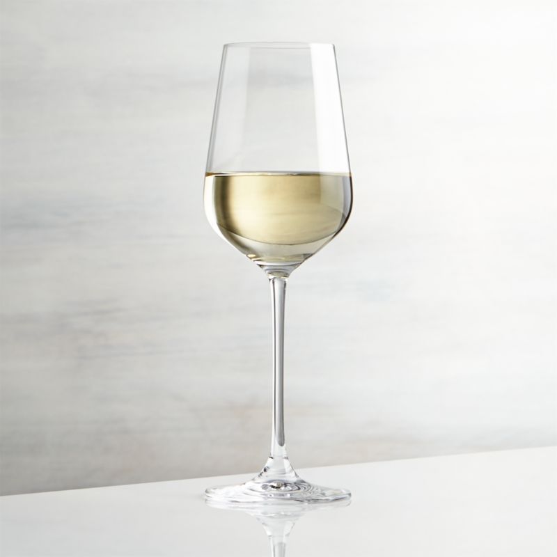 Hip White Wine Glass + Reviews | Crate and Barrel | Crate & Barrel
