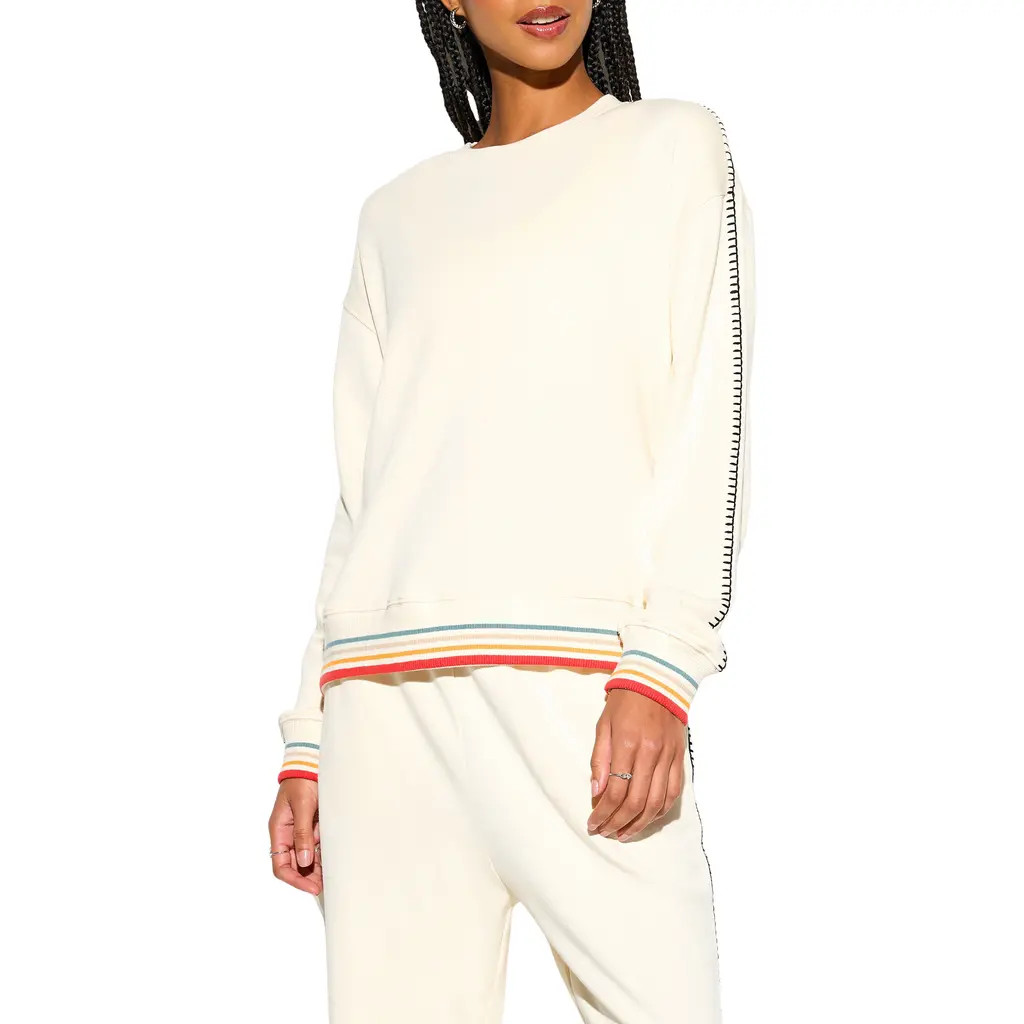 Spiritual Gangster Astrid Sweatshirt in Canvas at Nordstrom, Size Medium | Nordstrom