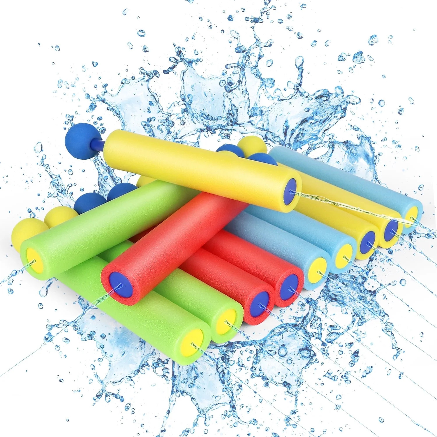 12 Pack Water Blaster Super Soaker Blaster Set for Kids Adult, 30ft Water Blaster with Plastic Ha... | Walmart (US)