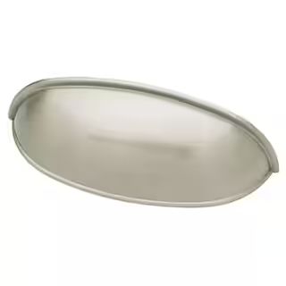 Liberty 2-1/2 or 3 in. (64 or 76mm) Center-to-Center Satin Nickel Dual Mount Cup Drawer Pull (6-P... | The Home Depot