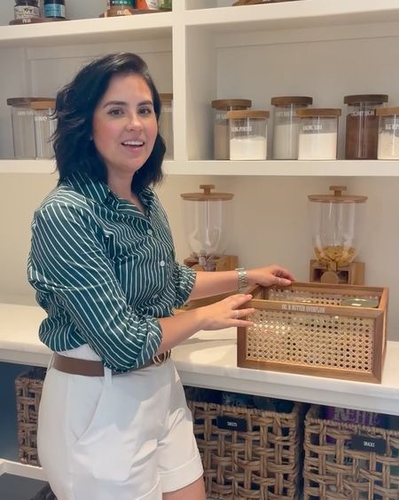 We keep coming back to the Neat Method cane baskets! The realizable quality and attention to detail makes them a home organizing essential in our book. 
#pantryorganization #homeorganizing #liketkit #storageideas

#LTKHome #LTKWorkwear #LTKVideo