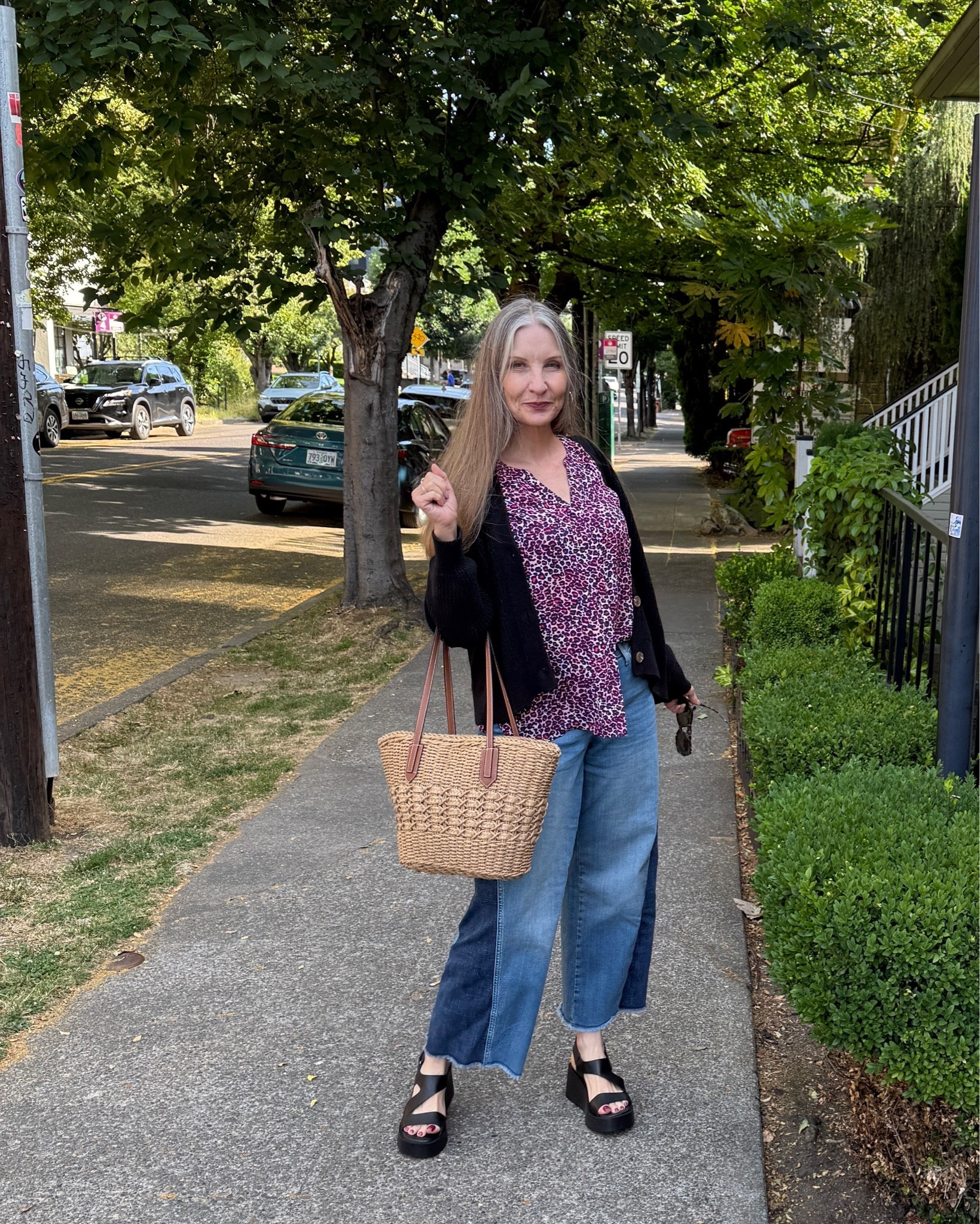 Loving this cute look from NYDJ! Size down in the jeans.  #animalprint #summerootd #platformsandals #styleover50

#LTKSeasonal #LTKOver40 #LTKdayinmylife